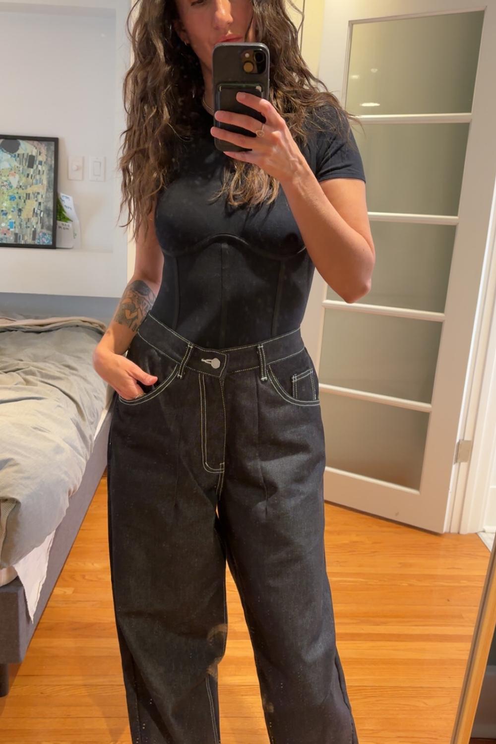 Post featuring Raw Denim Balloon Jeans
