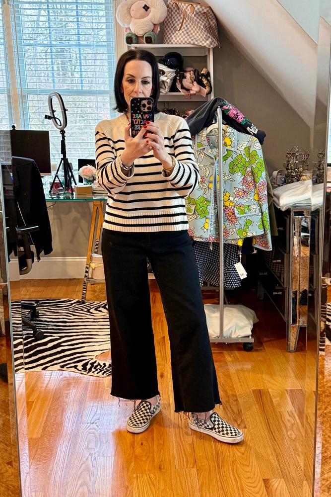 GAviv's fit featuring Vervet, Vans, Everlane