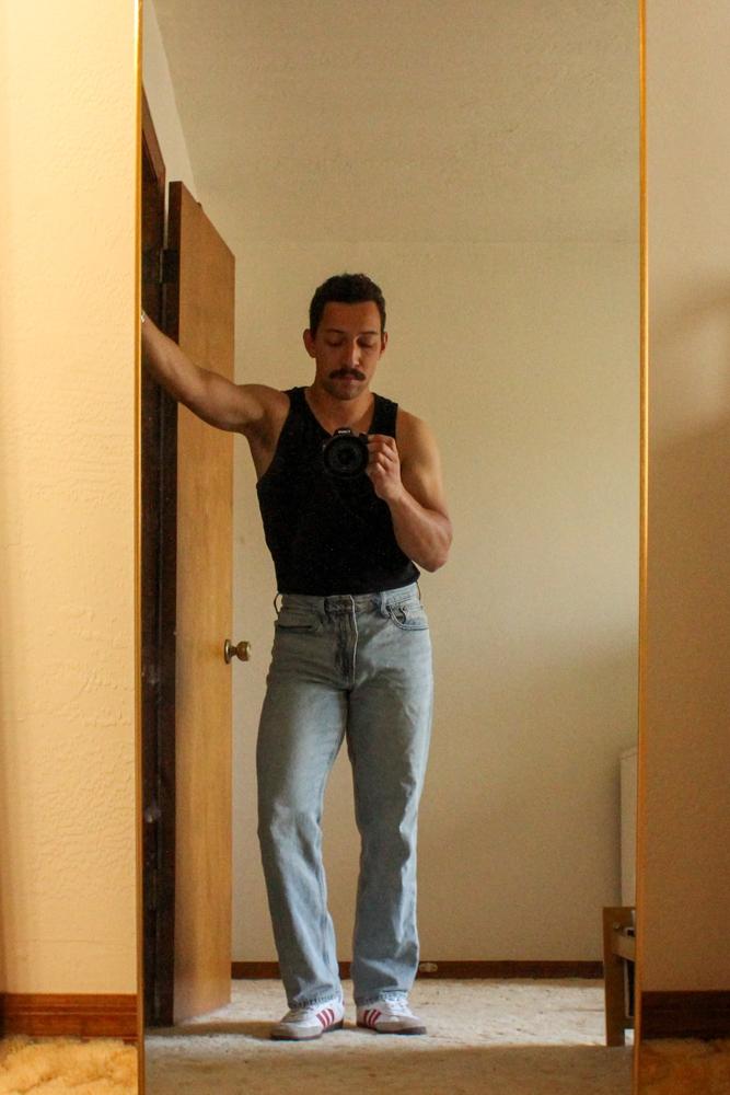 Retrodadcore's fit featuring Old Navy, Adidas