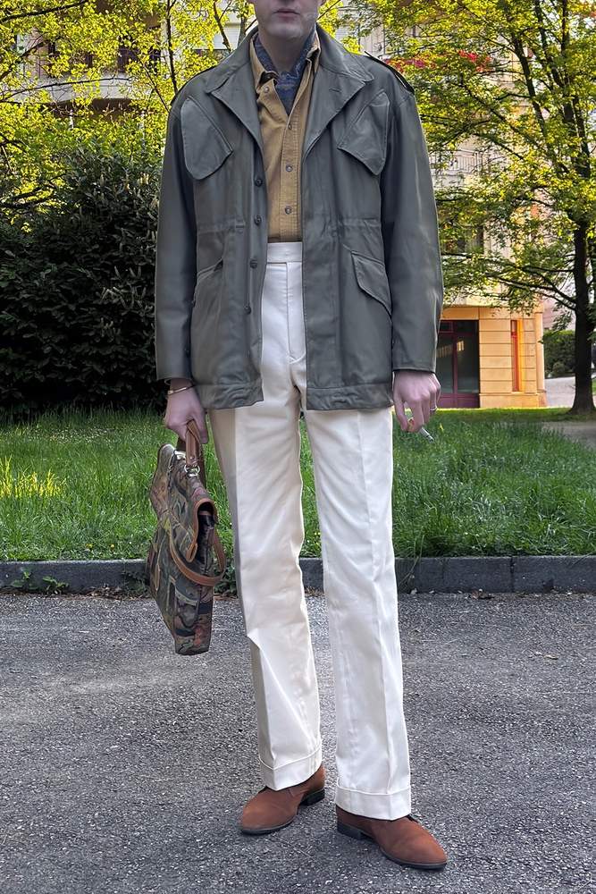 ogDamemoto's fit featuring Carthage Paris, Cacharel, U.S. Army, Kenzo, No Brand