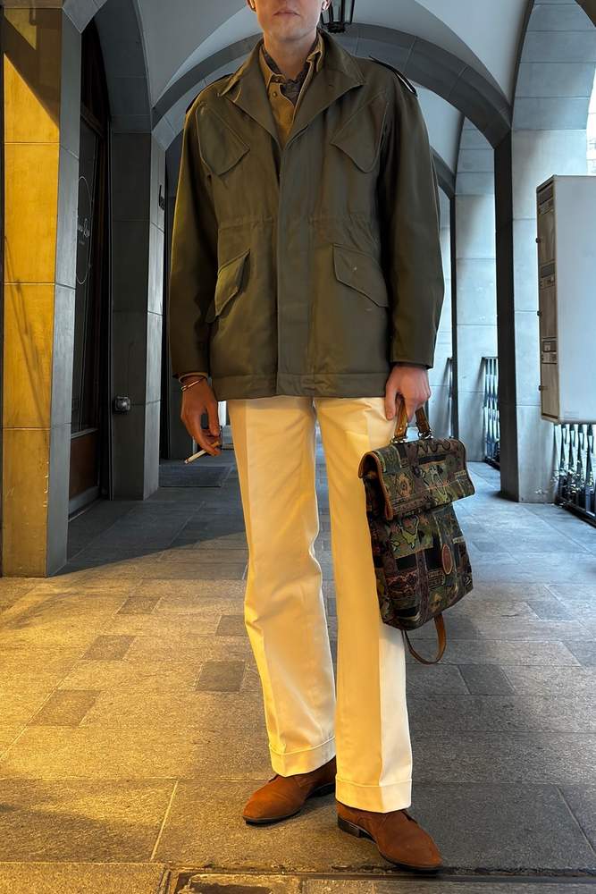 ogDamemoto's fit featuring Carthage Paris, Cacharel, U.S. Army, Kenzo, No Brand