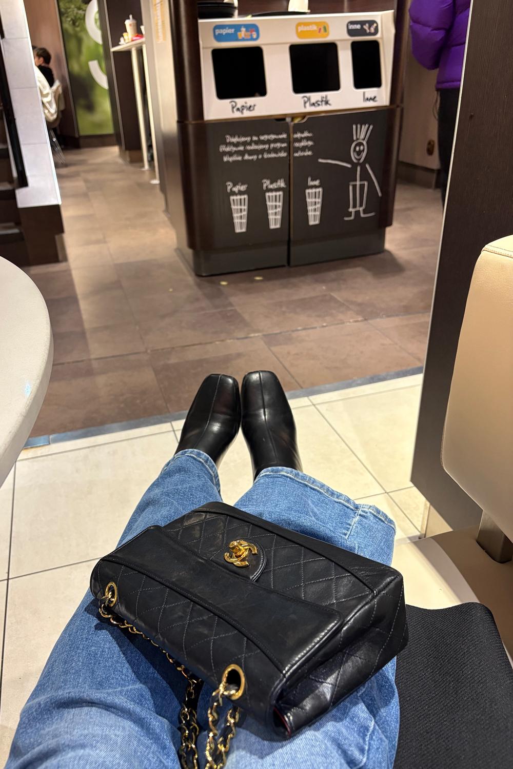 Post featuring CHANEL 1989-1991Matelasse Coco Mark Chain Lambskin Shoulder Bag