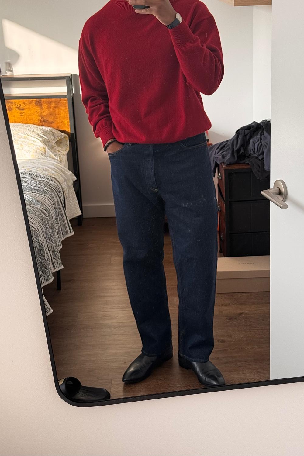Post featuring American Deadstock Cashmere Sweater Red