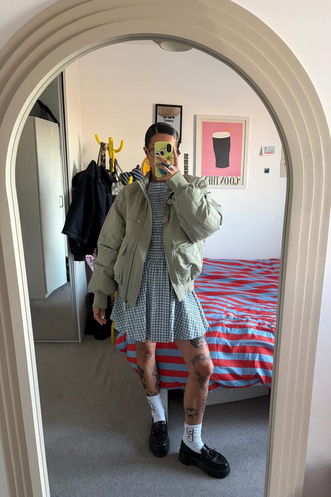 Chrisptine's review for Chachi Bomber - Pale Aqua