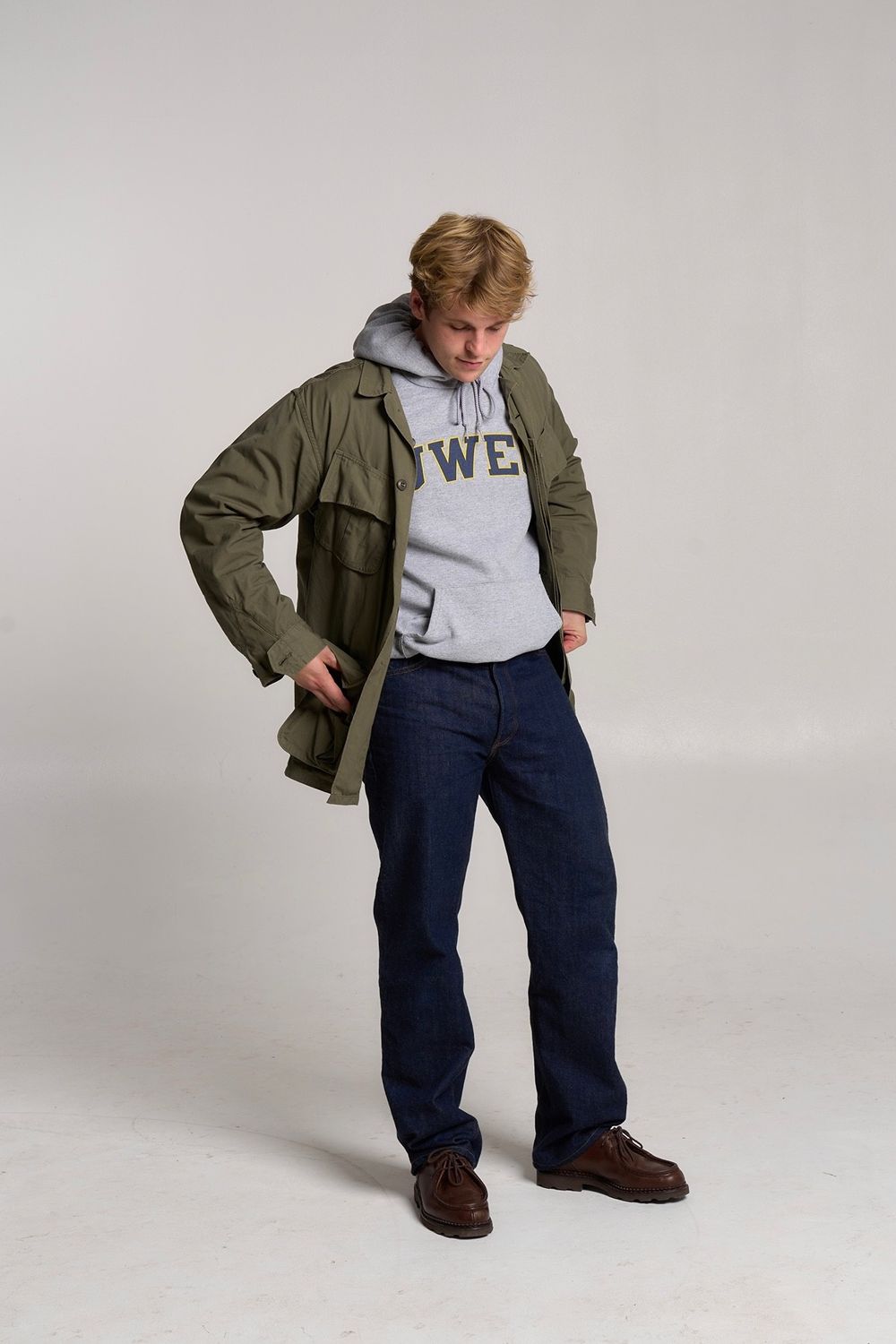 Post featuring Reverse Weave Small C Hooded Sweatshirt