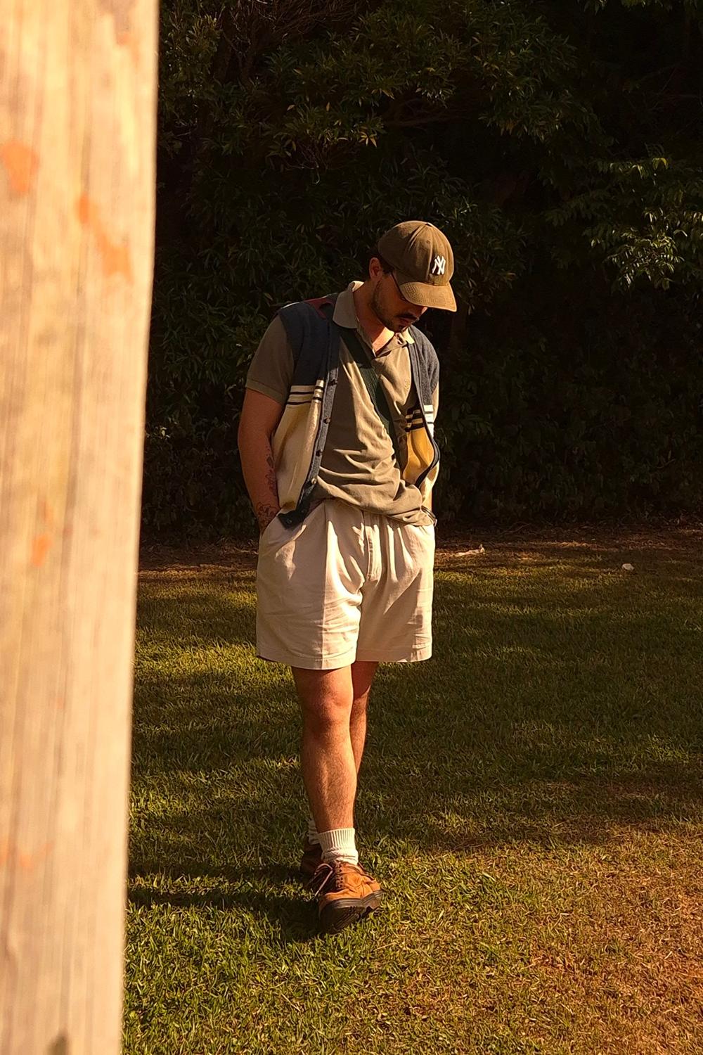 Post featuring 8" Striped Linen Hollywood Short