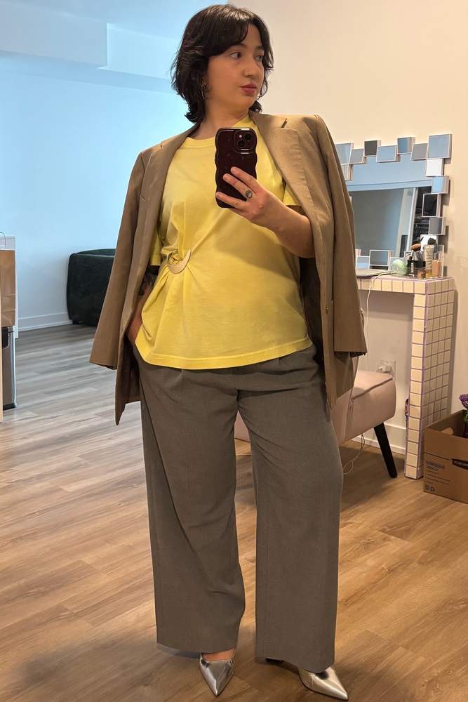 vanessaariganello's fit featuring Organic Basics, GAP, Bianco
