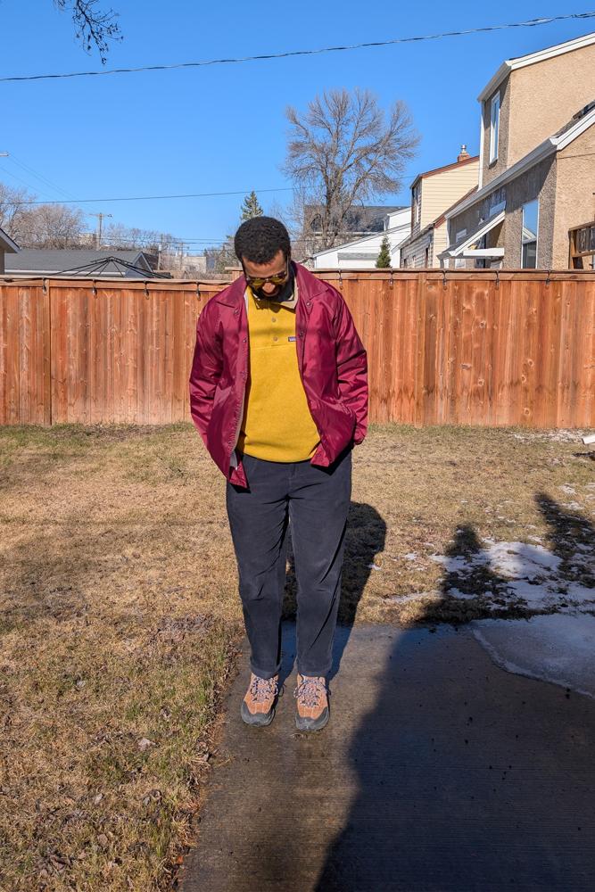 whosthatbrown's fit featuring Dickies, Frank & Oak, Keen, Patagonia, Meller