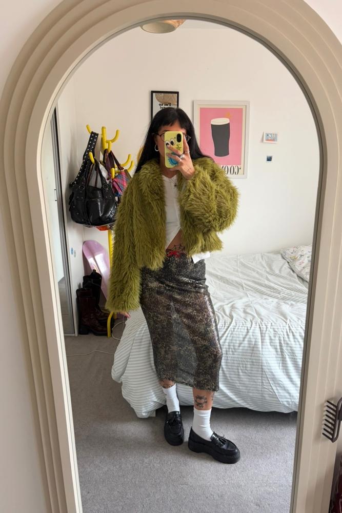 Chrisptine's fit featuring Glamorous, Collusion, Dr. Martens