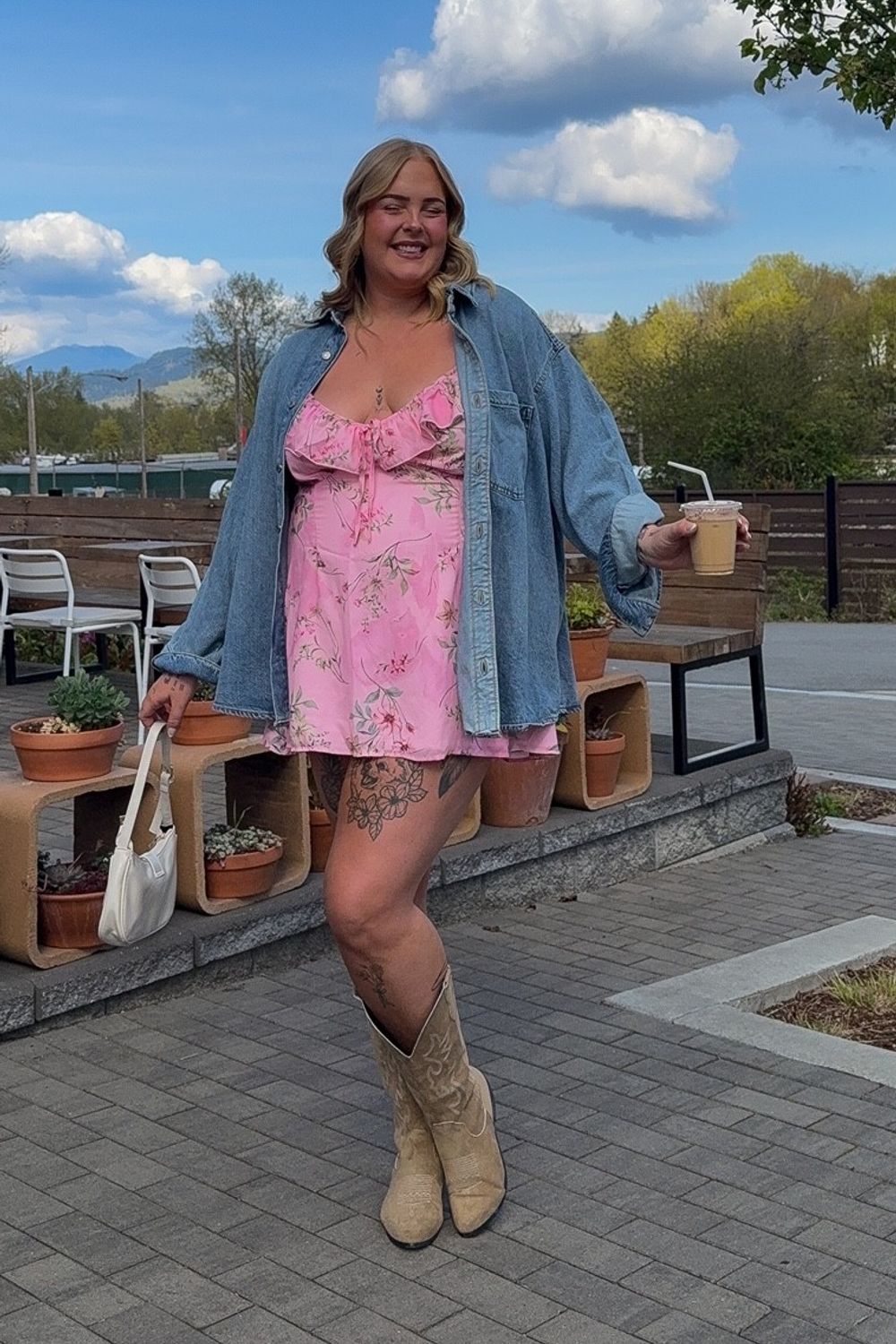 Post featuring Adrina Ruffle Mini Dress - Pink Floral Print