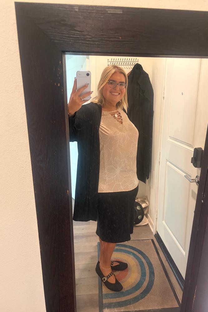 emmalilian's fit featuring Torrid, Warby Parker, Rothy's