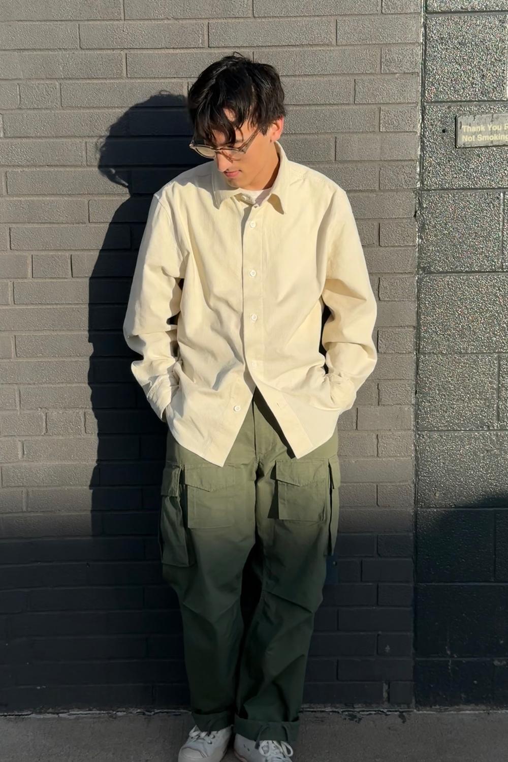 Post featuring FILTER SHIRT - OFF WHITE RIPPLE CORDUROY