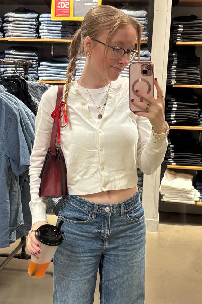 mara2360's fit featuring H&M, Guess Factory, Pandora, Linjer, Anavia