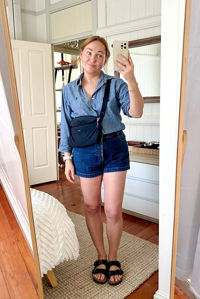 AniaBania's fit featuring Rollas, Bellroy, Birkenstock, Polo by Ralph Lauren