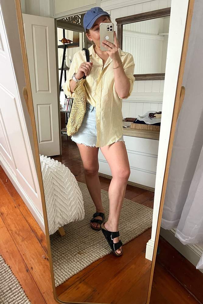 AniaBania's fit featuring H&M, Birkenstock, Polo by Ralph Lauren, Sportscraft, Assembly Label