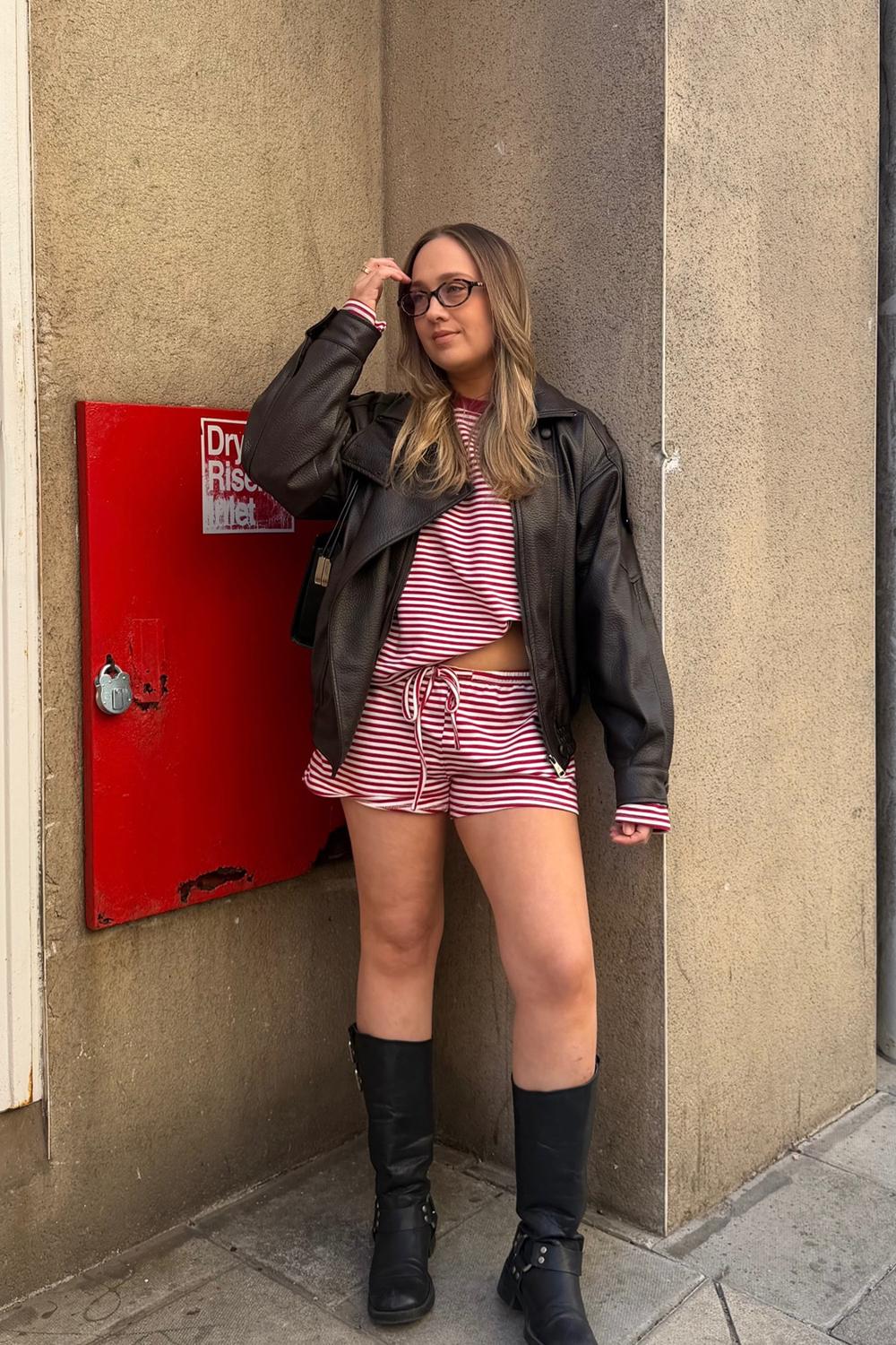 Post featuring Jainee Striped Long Sleeve T Shirt