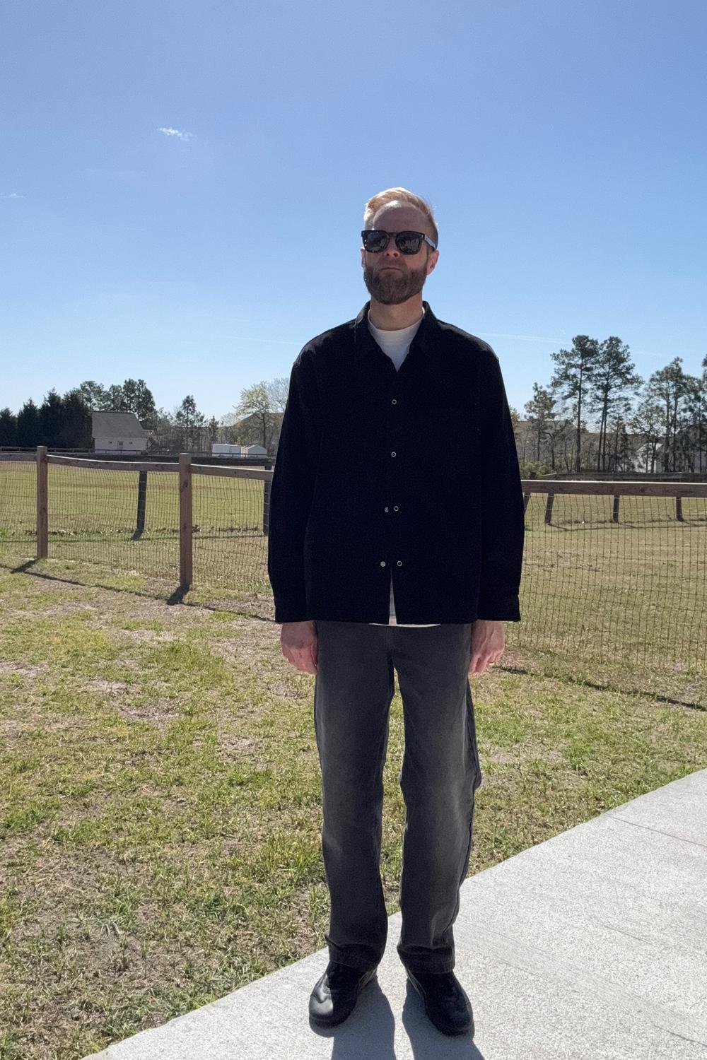 Post featuring WORKSHOP SHIRT - BLACK COTTON CORDUROY
