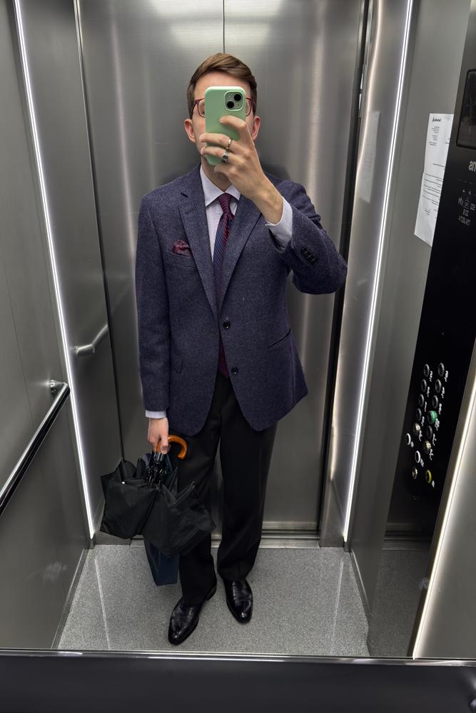 ogDamemoto's fit featuring Moon, Charvet, Crockett & Jones