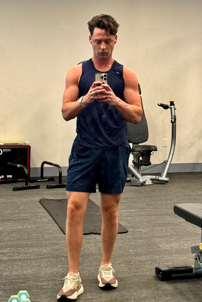 jonpont's fit featuring RHONE, Lululemon, New Balance