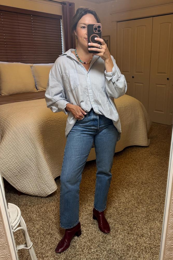 Katiehagel's review for Oversized Button-Down Boyfriend Shirt