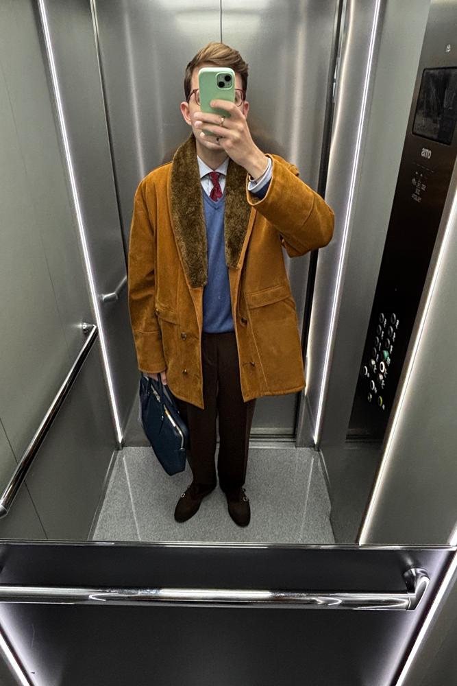 ogDamemoto's fit featuring No Brand, Loro Piana, Carthage Paris, Magnanni, Sandro