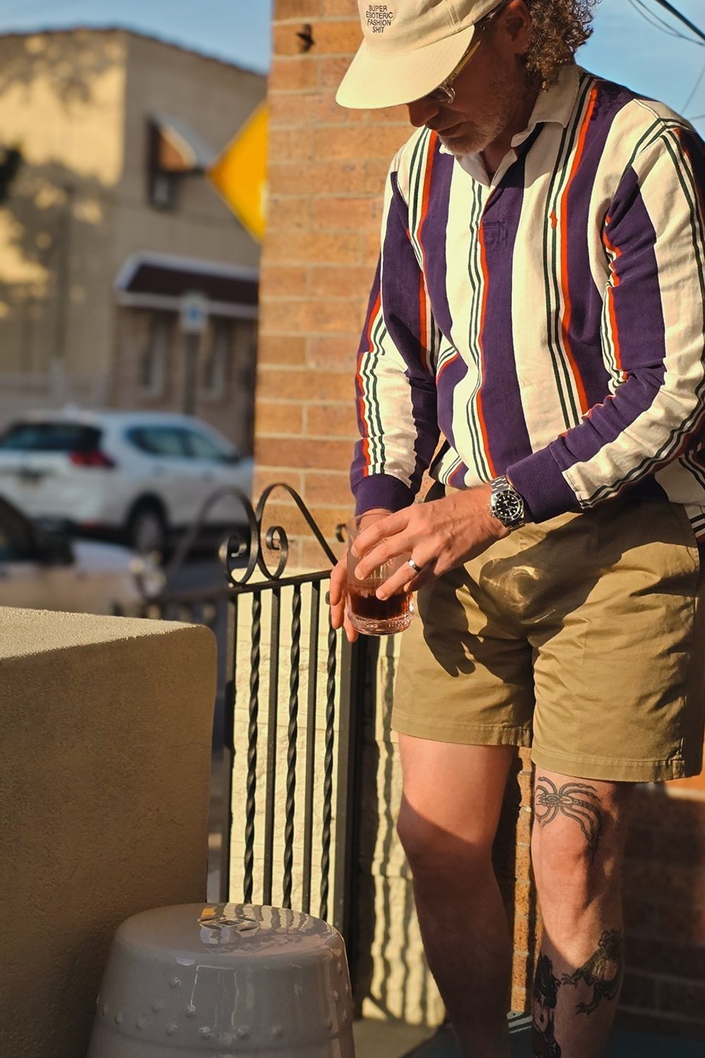 Post featuring Men's Cotton Twill Pleated Short Khaki