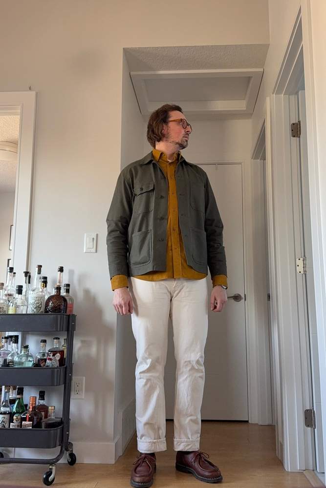 palatesomm's fit featuring Naked & Famous Denim, Paraboot, Kits Eyewear, Banana Republic