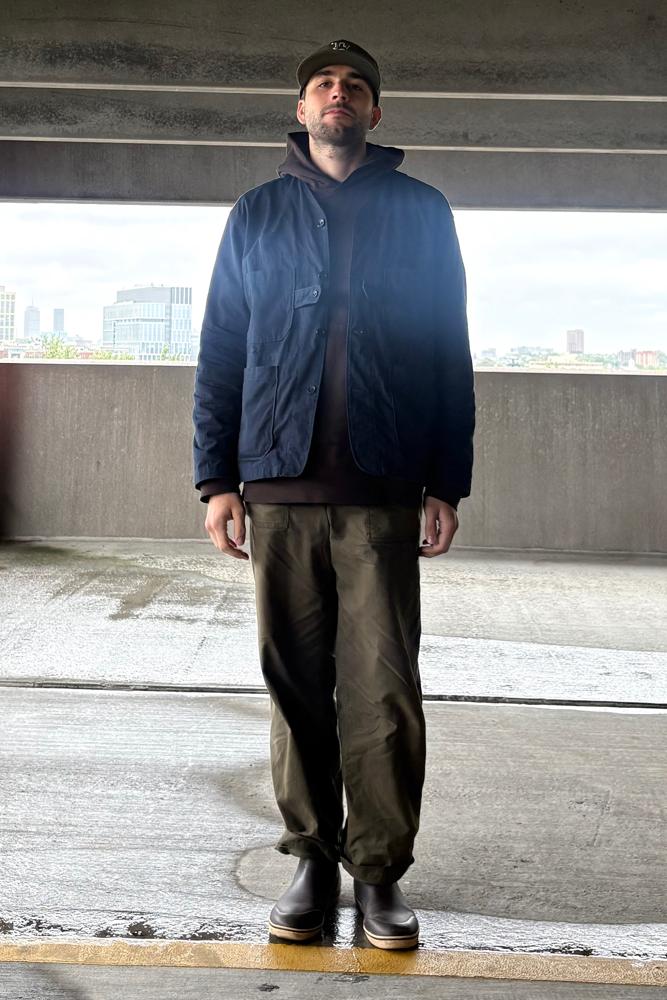 JeanKrupa's fit featuring New Era, Engineered Garments, Lady White Co., XTRATUF