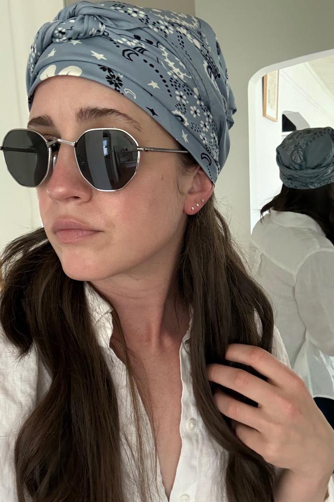 kristinyezza's fit featuring Brooks Brothers, Reformation, Call it by your name, Aquazzura, Memori Eyewear, Catbird, No Brand, Tess Young Jewlery