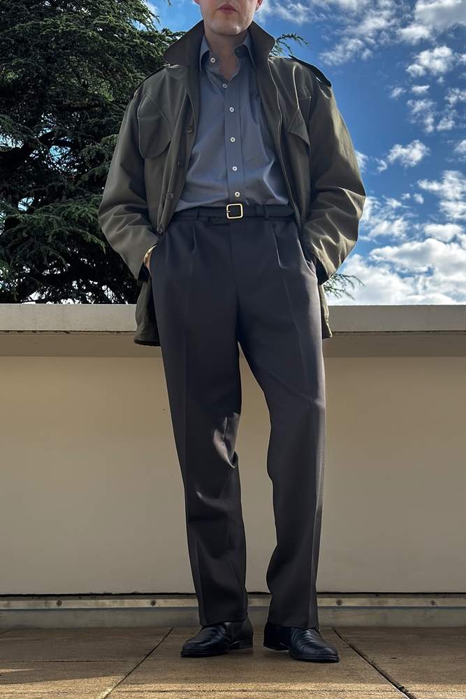 ogDamemoto's fit featuring U.S. Army, No Brand, Bally, Fursac, Bric's, Seiko