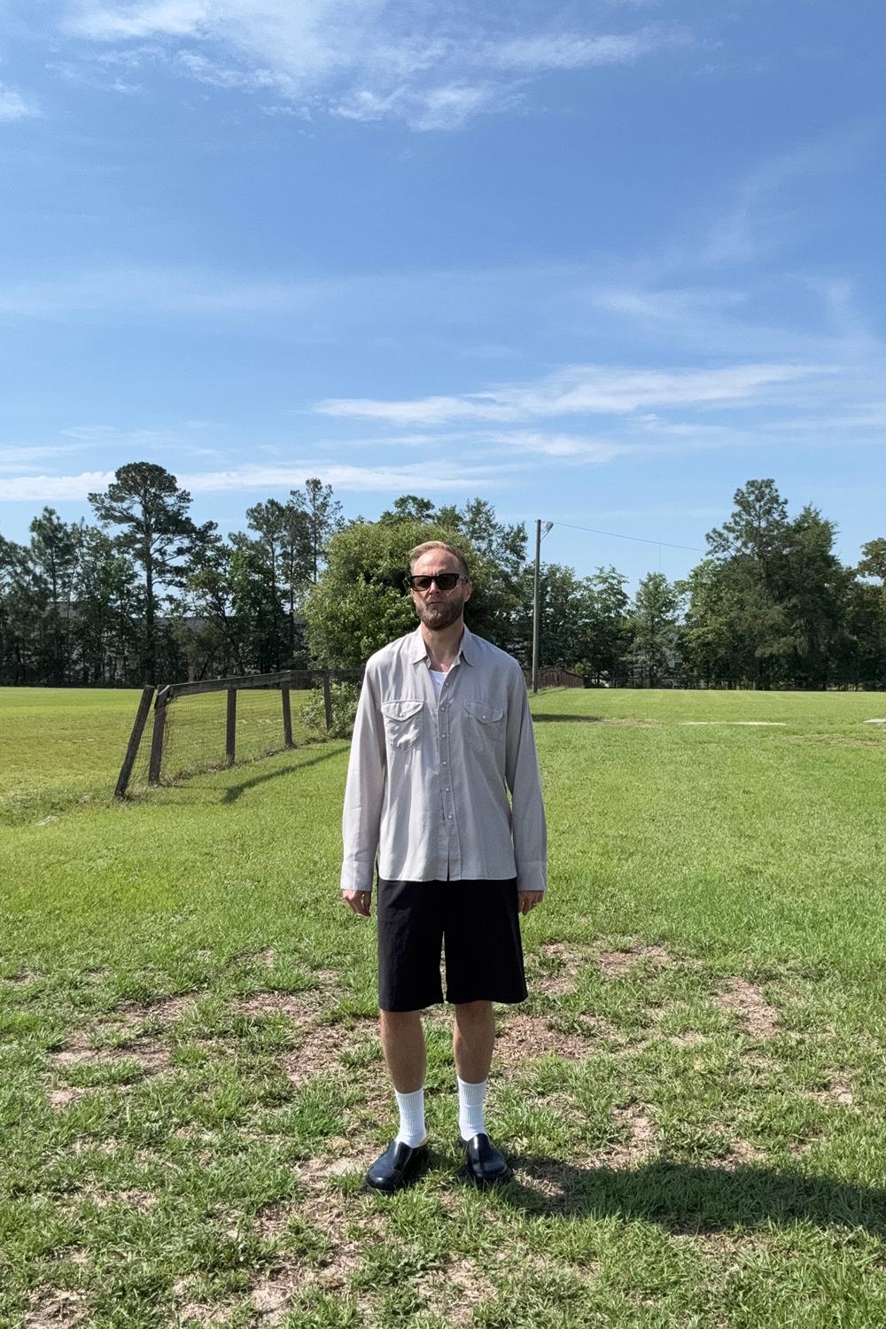 Post featuring Tencel Gabardine Pearlsnap Shirt - Mauve