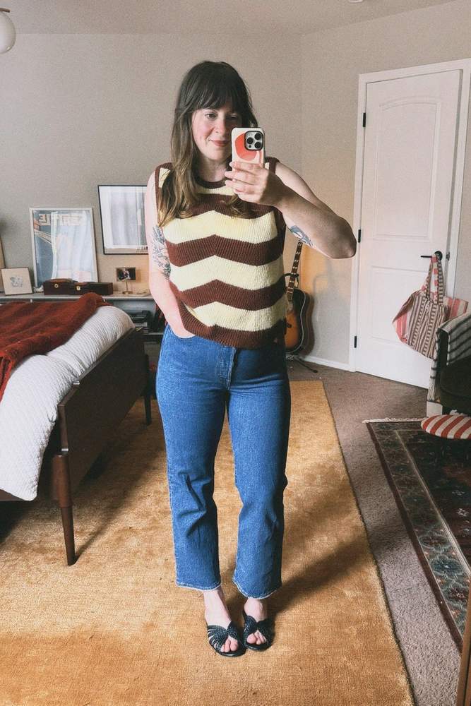 NicoleGregory's fit featuring Rita Row, Levi's, Sezane