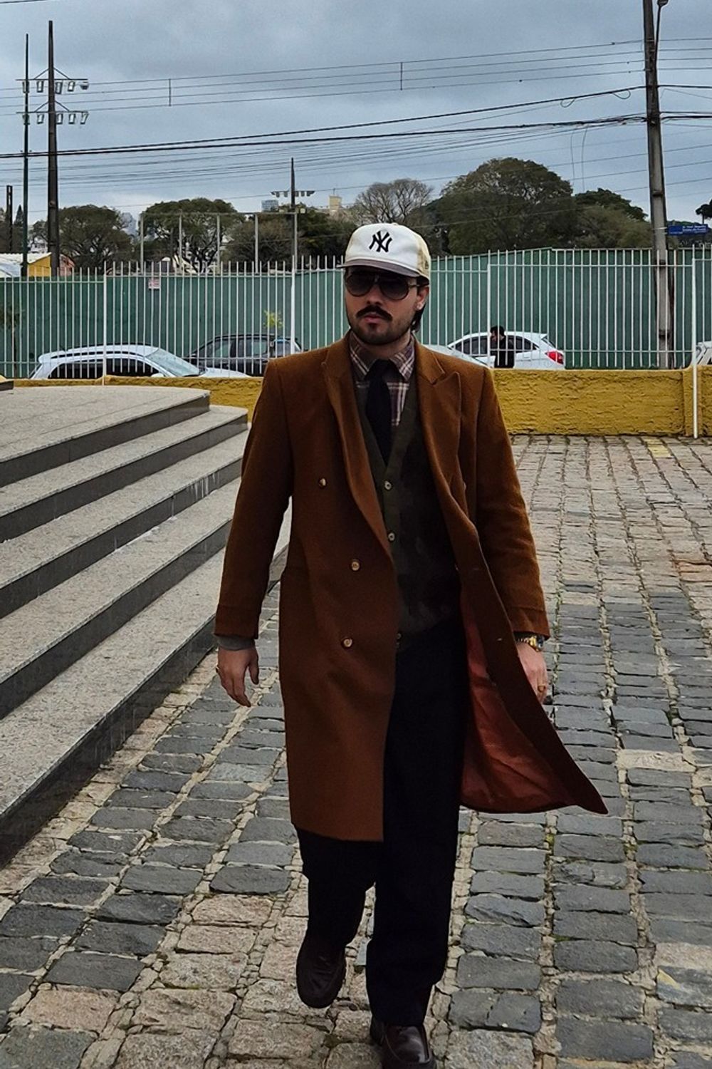 Post featuring Sanded Twill Pleated Trouser