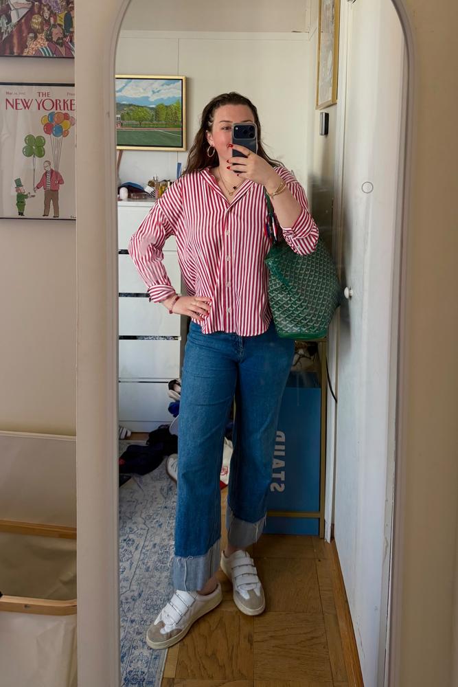 Bridgetsmirror's fit featuring Hudson Jeans, Veronica Beard, Zara, Jennifer Fisher