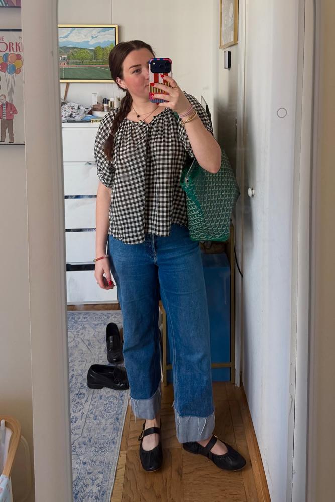 Bridgetsmirror's fit featuring Hudson Jeans, Dolce Vita, Doen, Van Cleef & Arpels, Cartier