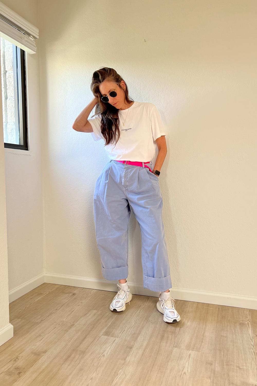 Post featuring B Sides Martin Pleated Chino - Pale Blue on Garmentory