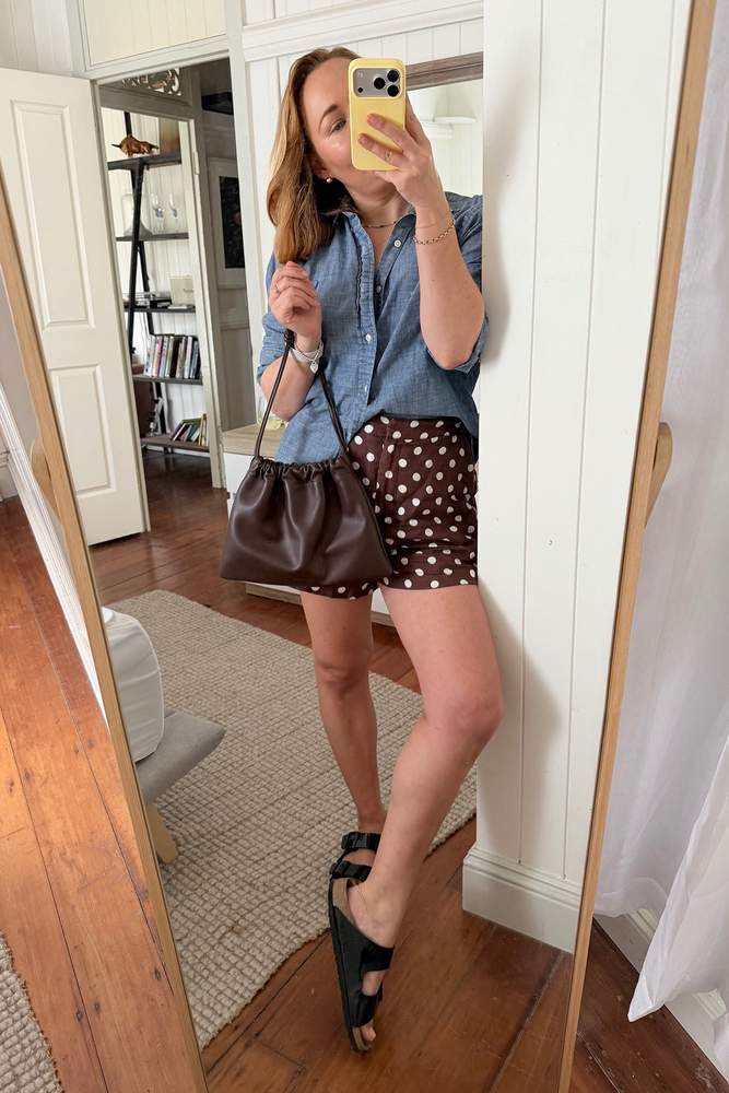 AniaBania's fit featuring No Brand, Birkenstock, The Horse, Polo by Ralph Lauren