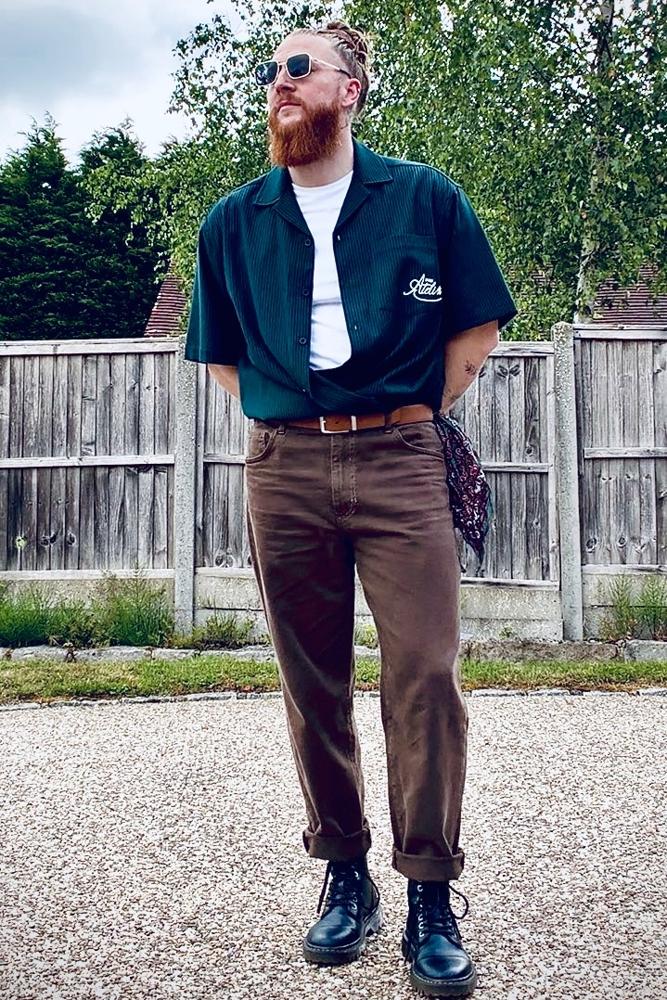 FlynnFits's fit featuring ASOS, Reclaimed Vintage, Dr. Martens, ONLY & SONS, No Brand