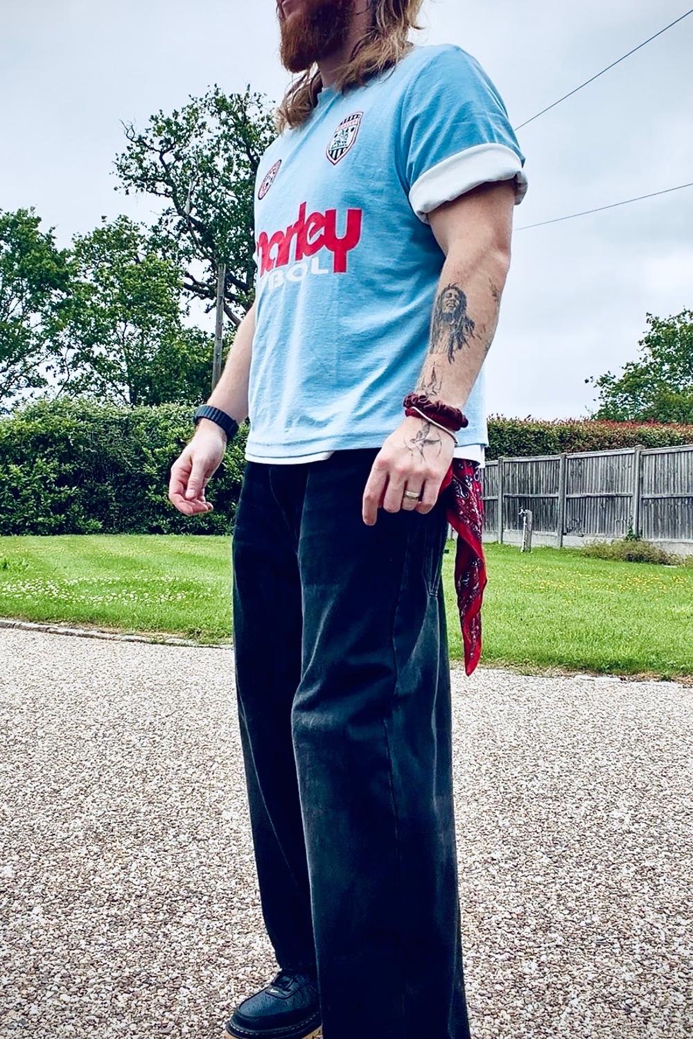 Post featuring Cotton On Cropped fit music t-shirt in blue