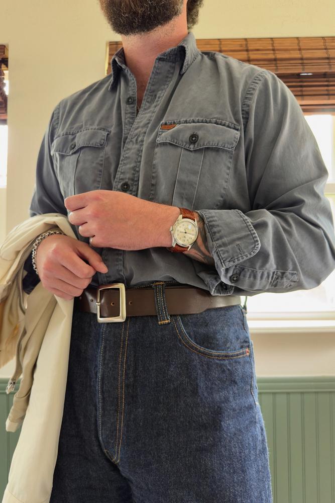 dressedtoamuse's fit featuring Sespe gold, Buck Mason, Oak Street Bootmakers, Longines, Maximum Henry, Polo by Ralph Lauren