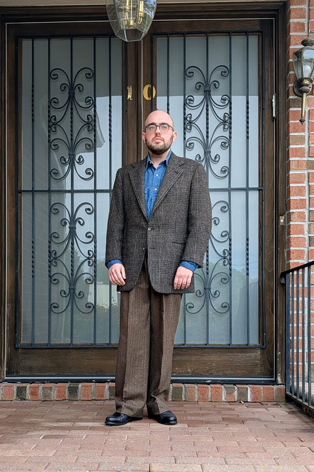 Post featuring Italian Flannel Herringbone Wythe Trouser
