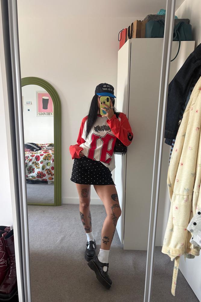 Chrisptine's fit featuring No Brand, ASOS, Cider, Dr. Martens