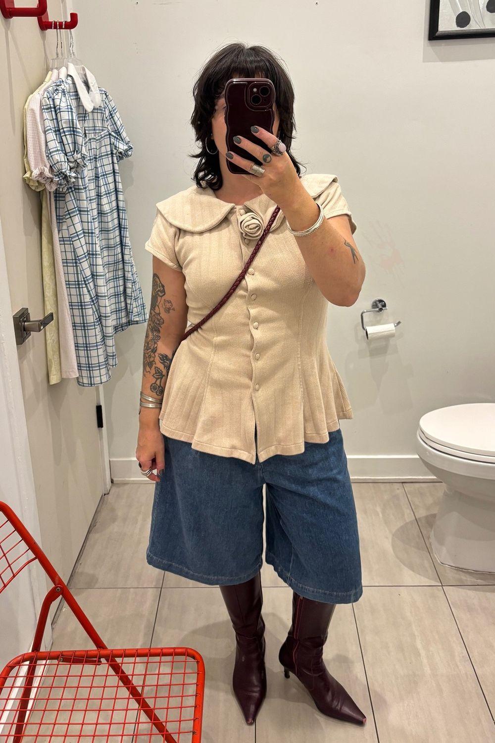 Post featuring Hepburn Jean Short High Rise Pleated 12.5" | Great Falls