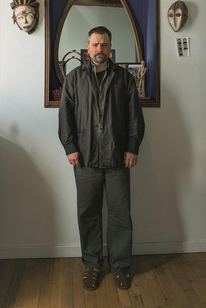 cagolebouquet's fit featuring Yoko Sakamoto, orSlow, La Botte Gardiane, Evan Kinori