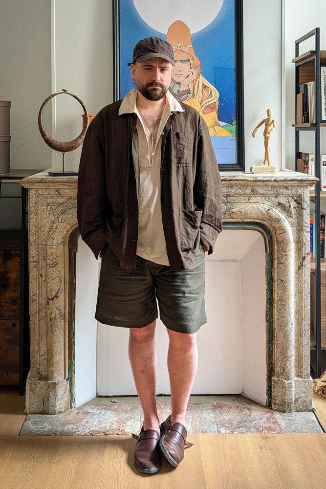 cagolebouquet's fit featuring MAN-TLE, Yoko Sakamoto, De Bonne Facture, Aurora Shoe Company