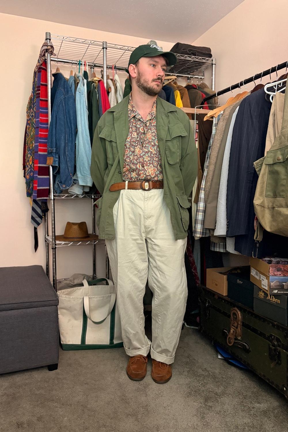 Post featuring Floral-Print Linen-Cotton Camp Shirt Blue Red Multi