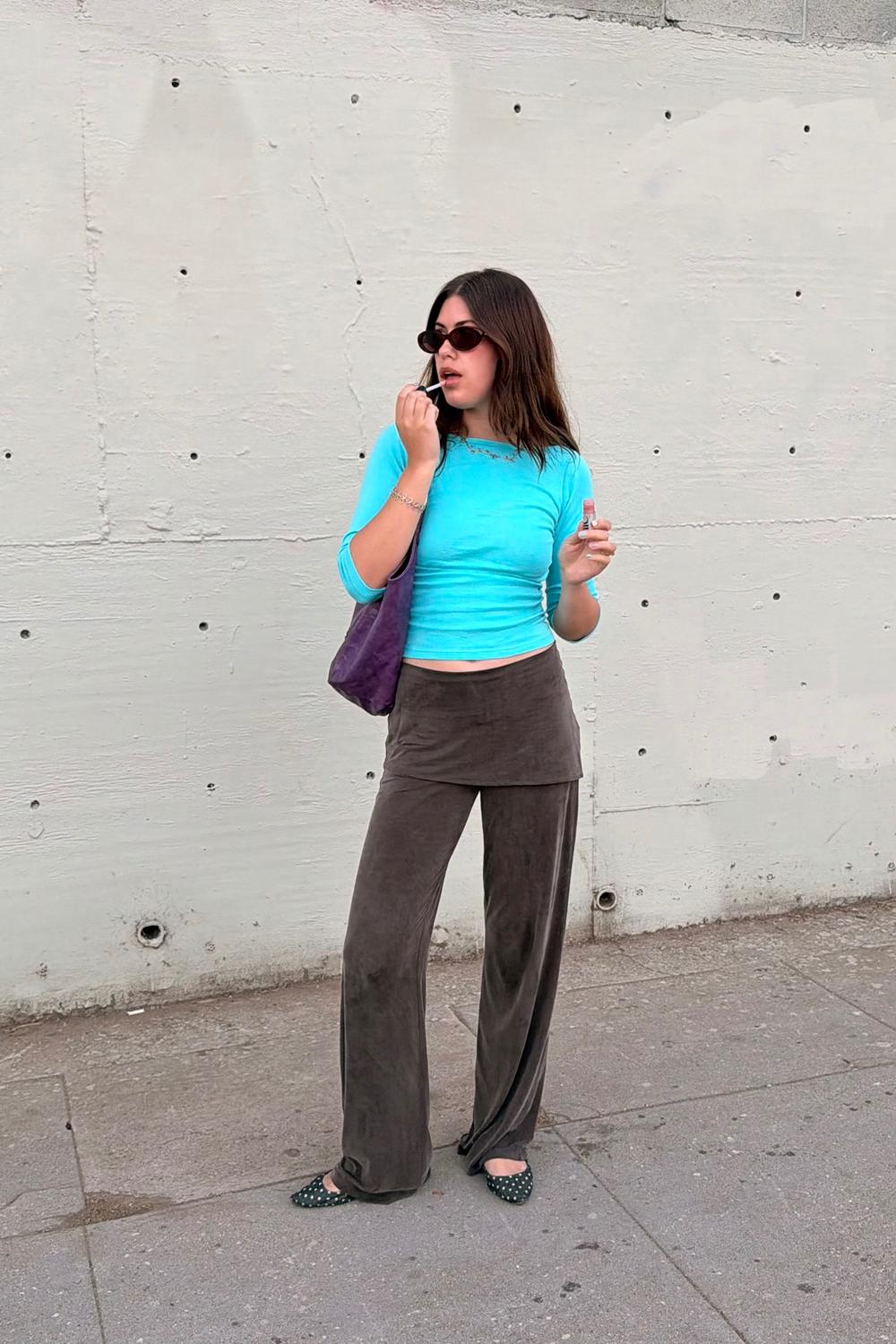 Post featuring 43044 - Baby Rib 3/4 Sleeve Boatneck Top