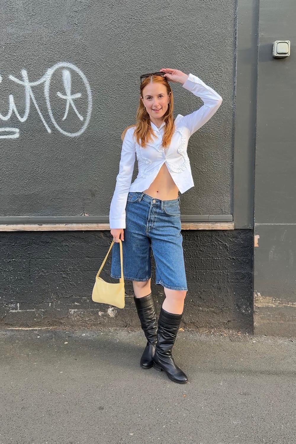 Post featuring Sandy Liang Papillon Top - White