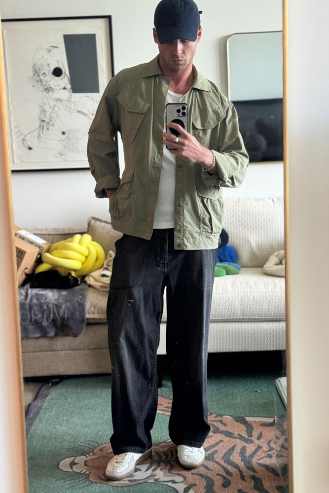 jonpont's fit featuring MAN-TLE, 18 East, Merz B. Schwanen, Maison Margiela, Reproduction of Fround