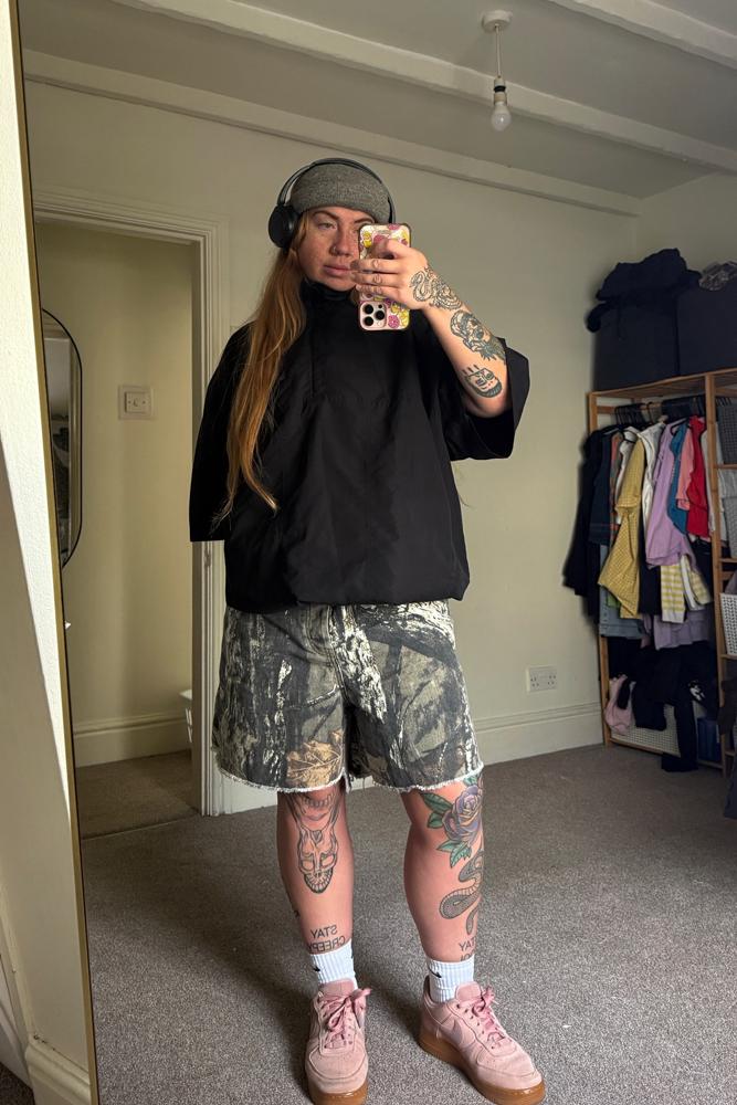 Peachysmith's fit featuring No Brand, Dunlop, Home Grown, Nike